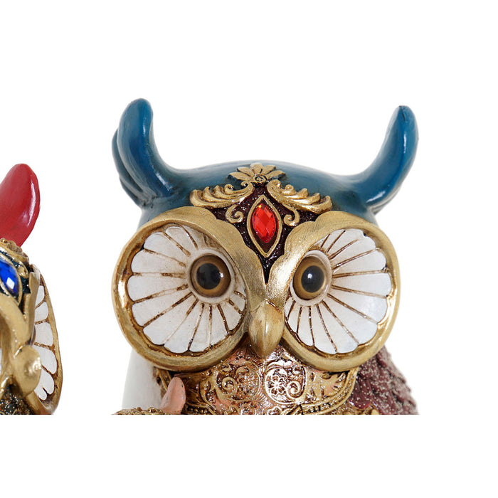 Deko-Figur DKD Home Decor Baum Uhus Harz (20 x 8 x 18 cm)