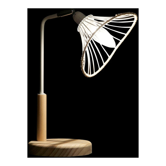 Tischlampe DKD Home Decor Weiß Schwarz Metall Schnur 25W 220 V (2 pcs)