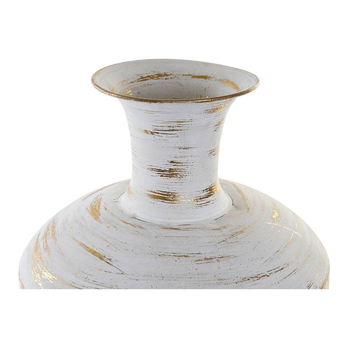 Vase DKD Home Decor Golden Metall Tropical (23 x 23 x 72 cm)