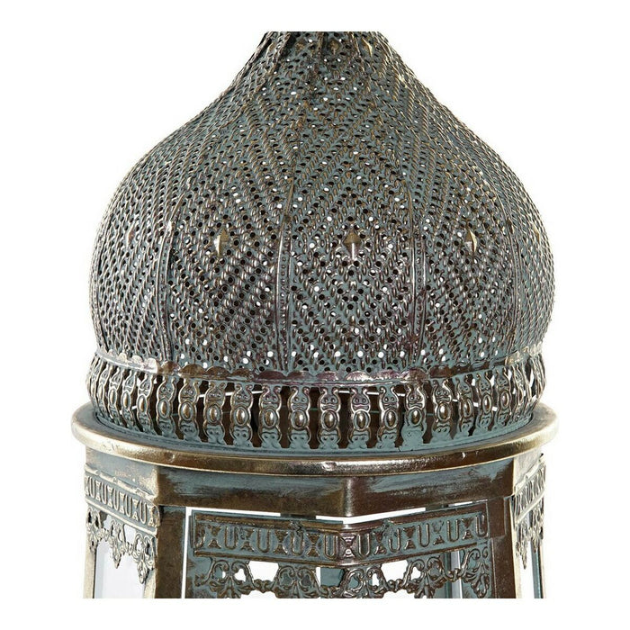 Lanterne DKD Home Decor Metall Kristall Golden (25 x 25 x 71 cm)