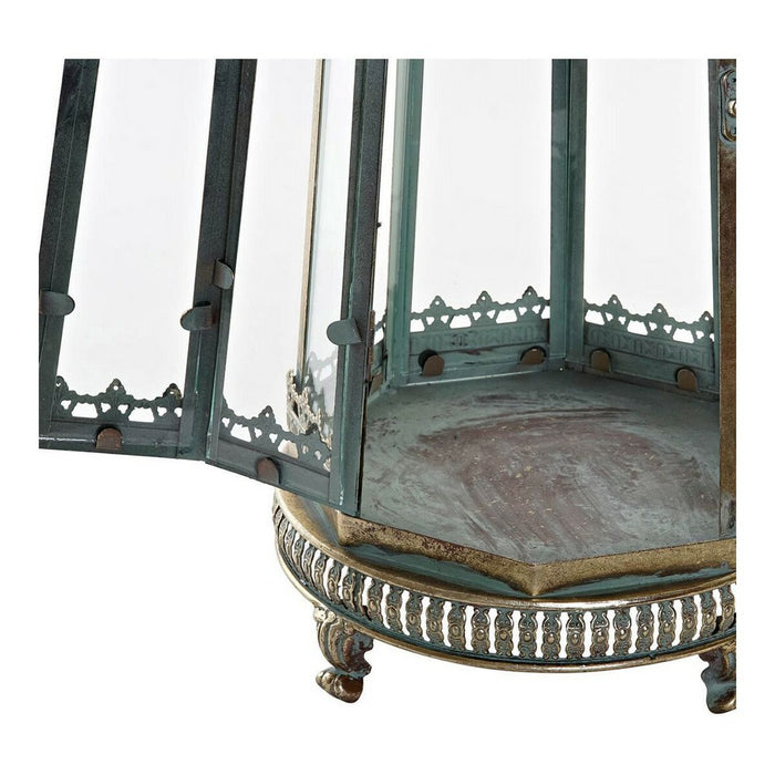 Lanterne DKD Home Decor Metall Kristall Golden (25 x 25 x 71 cm)