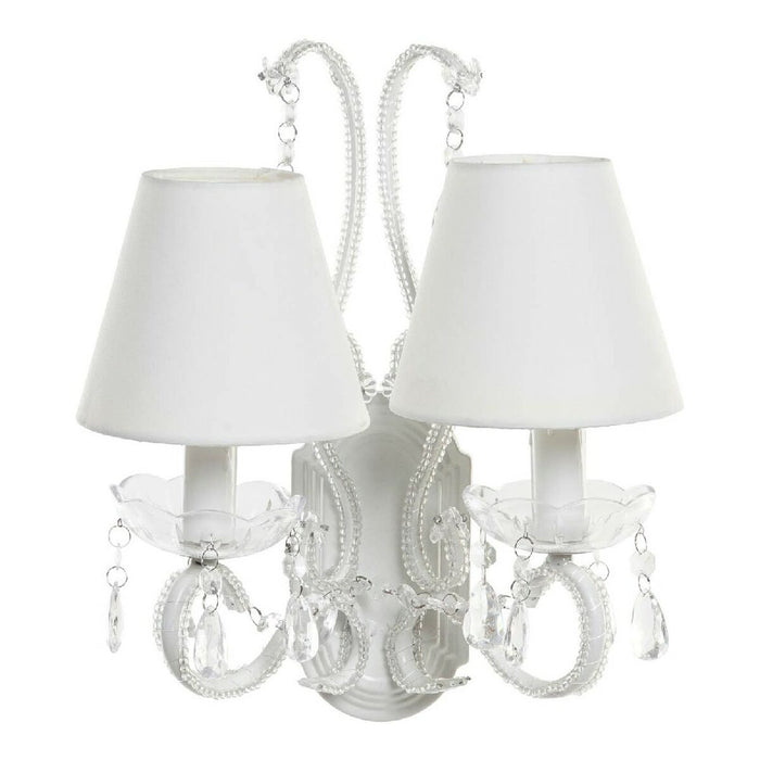 Wandleuchte DKD Home Decor Polyester Acryl Metall Traditionell (32 x 21 x 42 cm)