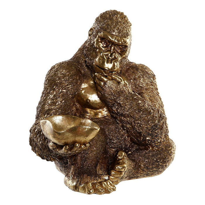 Deko-Figur DKD Home Decor Harz Gorilla (28 x 27 x 29 cm)