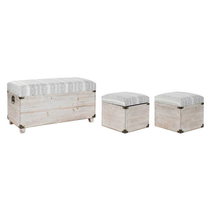 Truhe DKD Home Decor Polyurethan Holz (3 pcs)