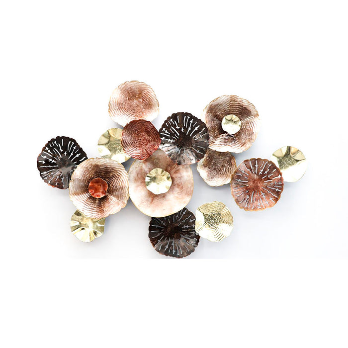 Wanddekoration DKD Home Decor Rosa Golden Metall (107.3 x 9 x 70.5 cm)