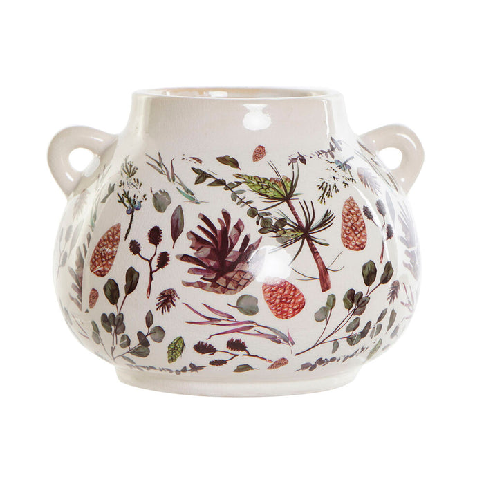 Vase DKD Home Decor Blau Ananas grün (21 x 20 x 17 cm)