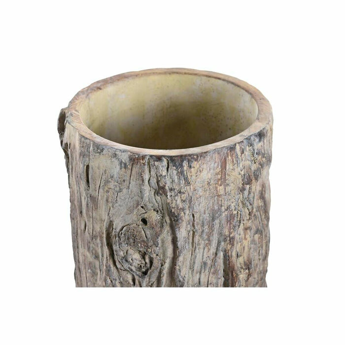 Blumentopf DKD Home Decor Kofferraum Grau Zement (12 x 12 x 18 cm)