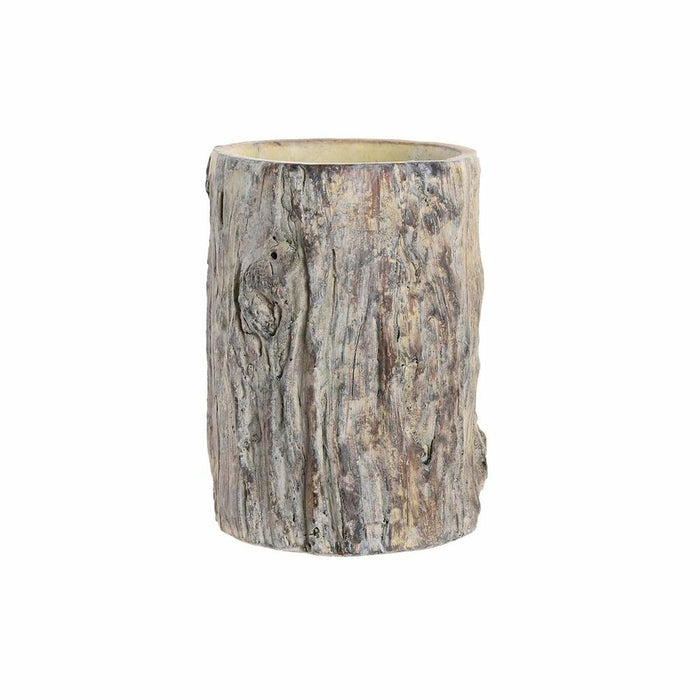 Blumentopf DKD Home Decor Kofferraum Grau Zement (12 x 12 x 18 cm)