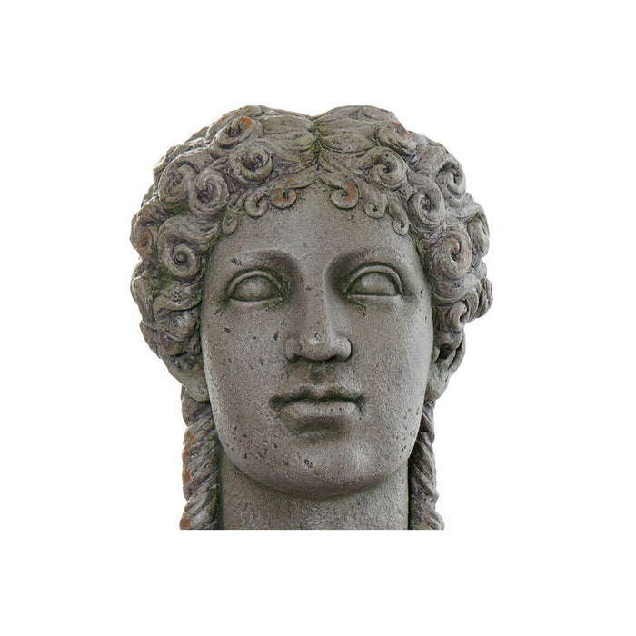 Blumentopf DKD Home Decor Fiberglas Grau (28 x 27 x 44 cm)