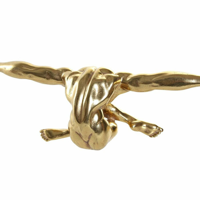 Deko-Figur DKD Home Decor Silberfarben Golden Harz (45.3 x 12.5 x 11.7 cm) (2 pcs)