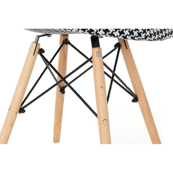 Esszimmerstuhl DKD Home Decor Polyester Kiefer (47 x 49 x 83 cm)