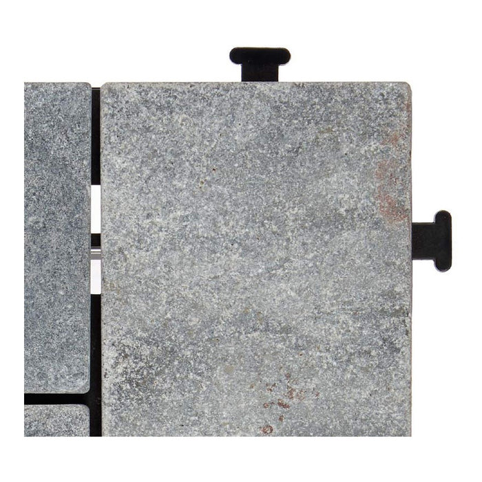 Falzziegel Grau Kunststoff Stein (30 x 2,8 x 30 cm)