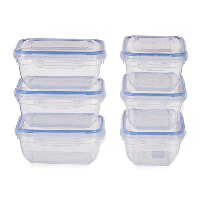 6 Lunchbox-Set Durchsichtig PP (800 ml) (6 pcs)
