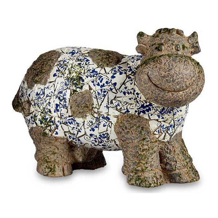 Dekorative Figur für den Garten Mosaik Kuh Polyesterharz (18,5 x 33,5 x 46,5 cm)