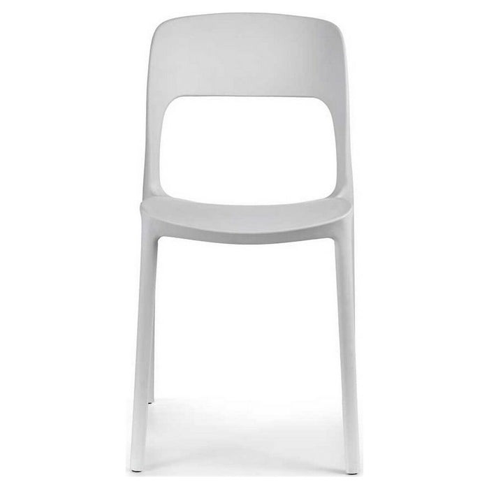 Esszimmerstuhl Weiß Kunststoff (43 x 83 x 58 cm)