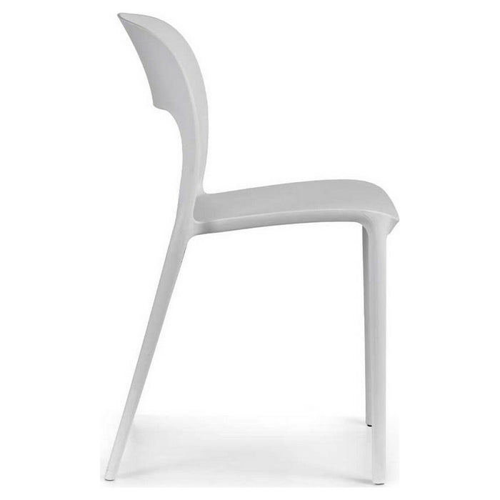Esszimmerstuhl Weiß Kunststoff (43 x 83 x 58 cm)