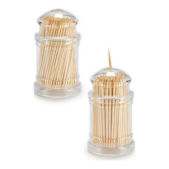 Behälter für Zahnstocher Durchsichtig Methacrylat (2 Stücke)