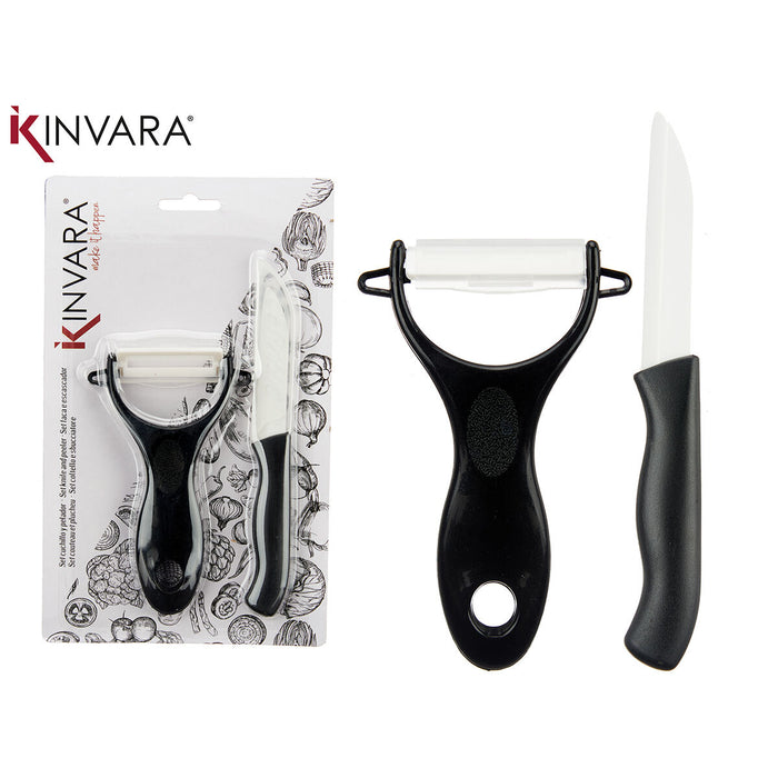 Gemüseschneider und Schäler Schwarz Kunststoff (2,2 x 23 x 14 cm)