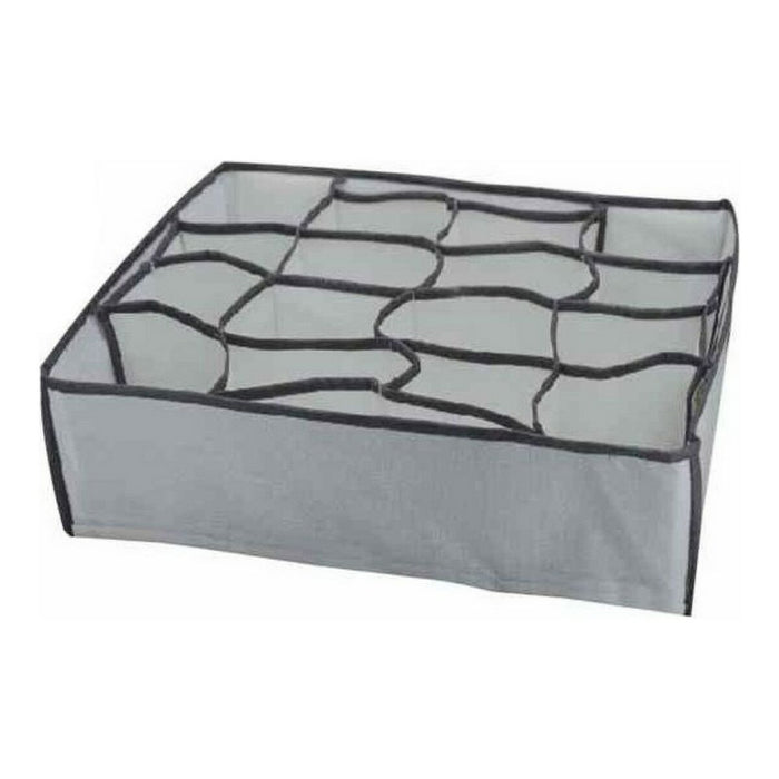 Veranstalter Grau Stoff PP (36 x 28 x 11 cm)