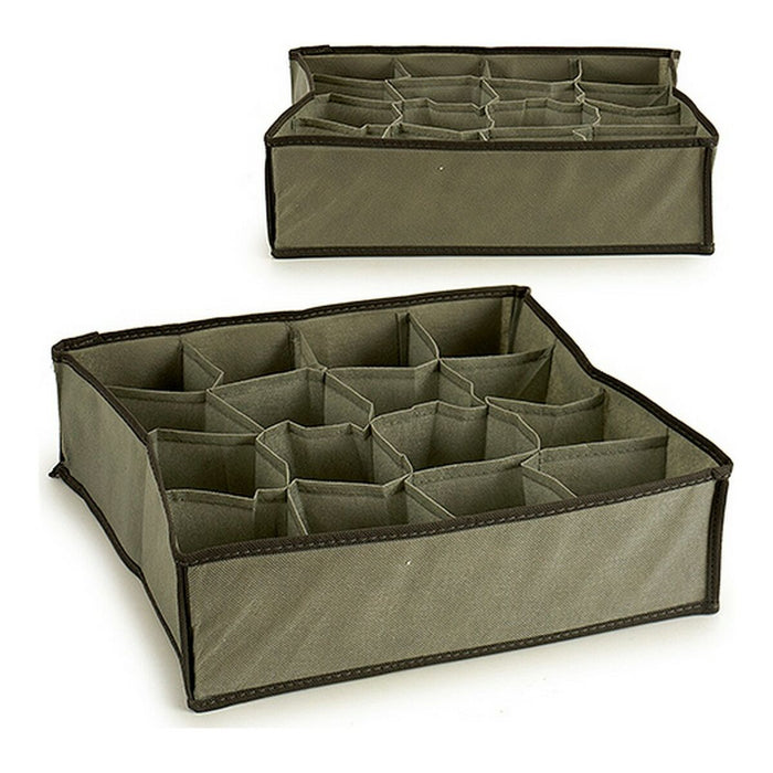 Veranstalter Grau Stoff PP (36 x 28 x 11 cm)