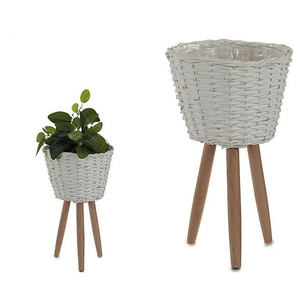 Blumentopf Ibergarden Weiß (25,5 x 40 x 25,5 cm)