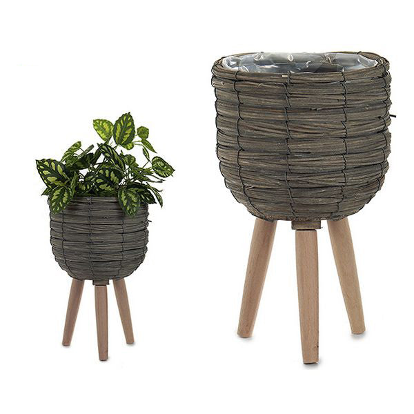 Blumentopf Ibergarden Grau (21 x 32,5 x 21 cm)