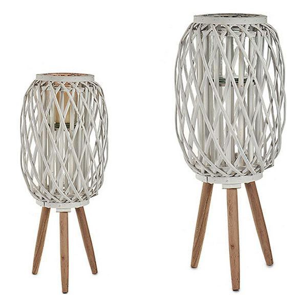 Kerzenschale Weiß (27 x 63,5 x 27 cm)