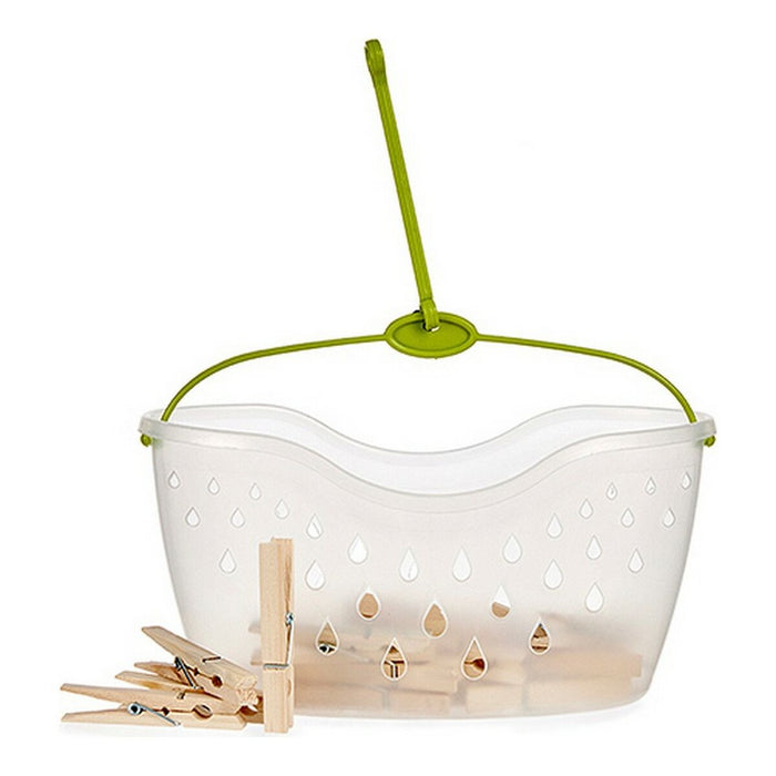 Korb für Wäscheklammern (24 pcs) Holz