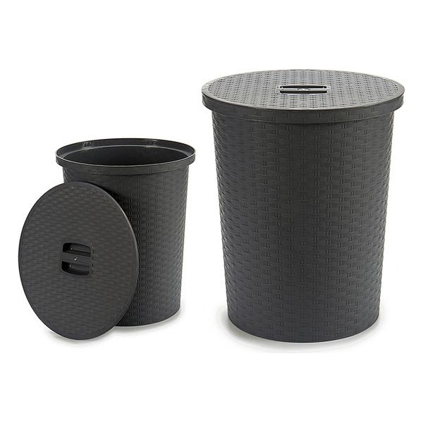 Wäschekorb Grau (35 x 38,5 x 35 cm) 25 L