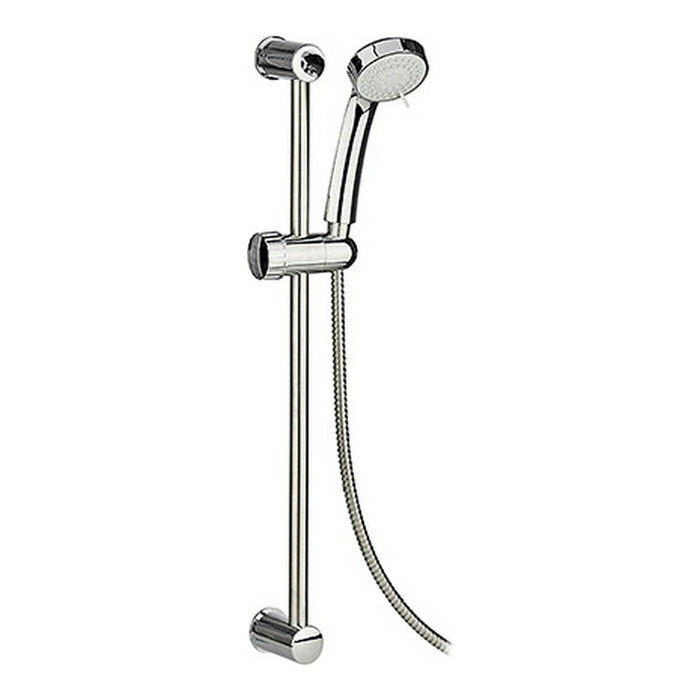 Duschentelefon rund Stahl Kunststoff Silberfarben (3 Stücke)