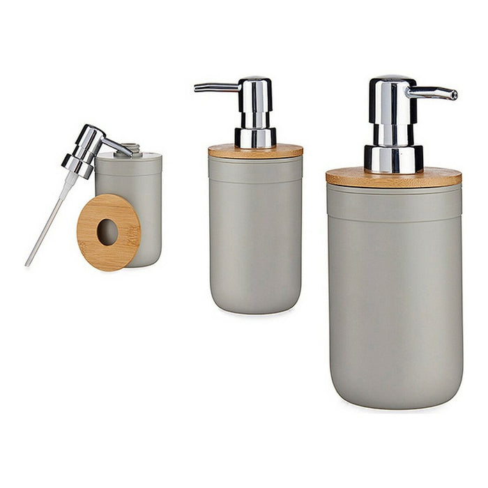 Seifenspender Grau Bambus PP (350 ml)