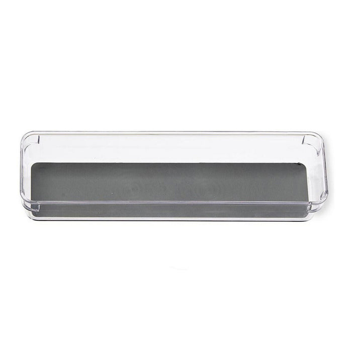 Schubladen-Organizer Grau Durchsichtig Kunststoff Silikon (9 x 4,5 x 32,5 cm)