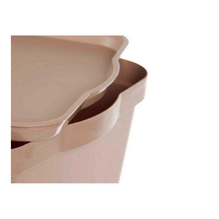 Aufbewahrungsbox mit Deckel Beige Kunststoff (29,3 x 24,5 x 45 cm)