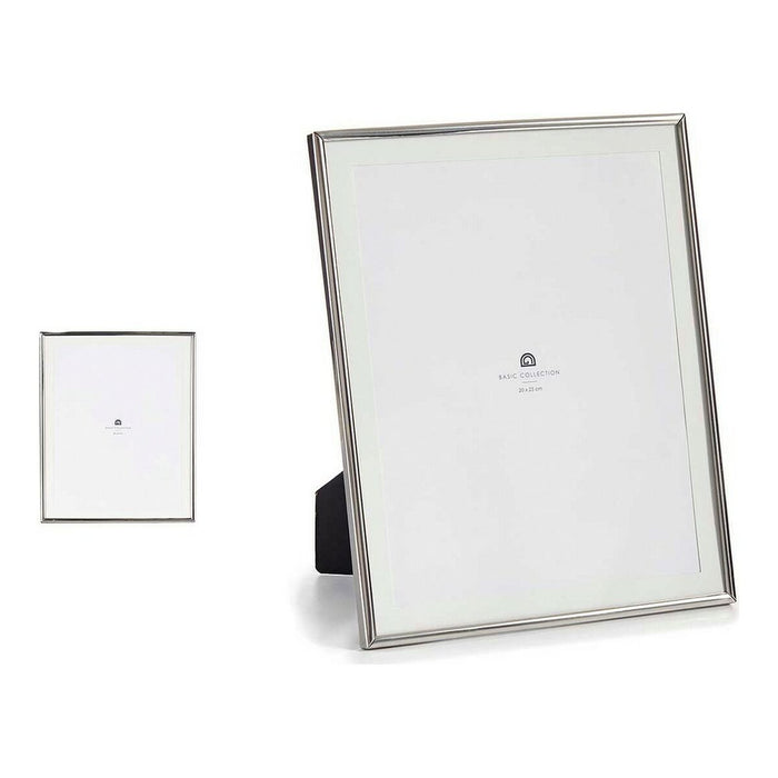 Fotorahmen Silberfarben Kristall Stahl (14,5 x 28 x 23 cm) (20 x 25 cm)