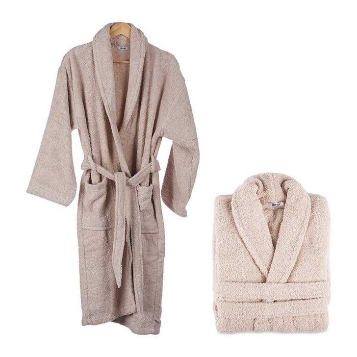 Bademantel Beige Baumwolle (L/XL)