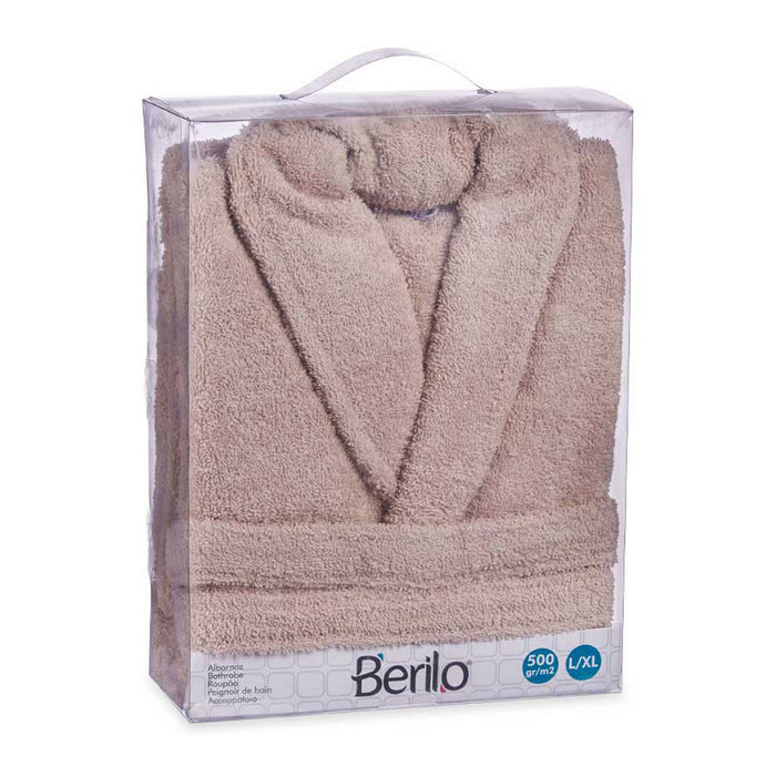 Bademantel Beige Baumwolle (L/XL)