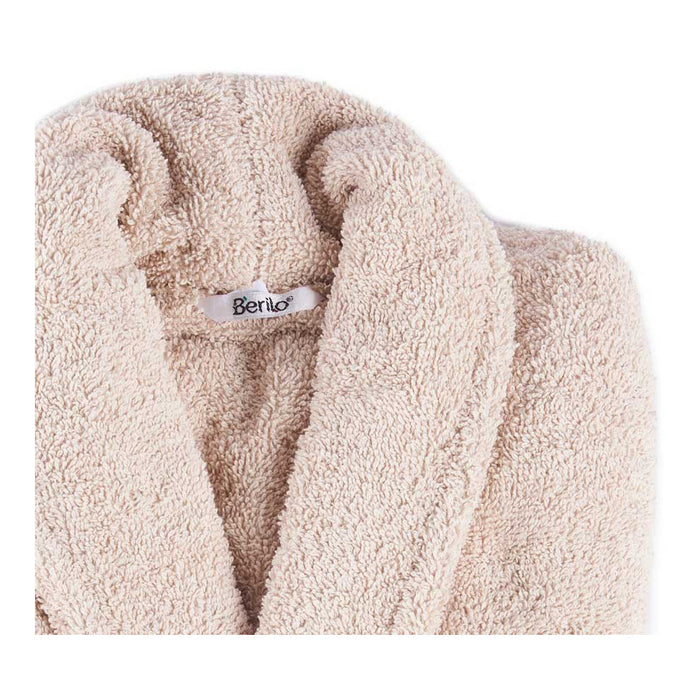 Bademantel Beige Baumwolle (L/XL)