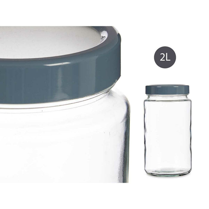 Boot Grau Durchsichtig Glas PP (11,5 x 21 x 11,5 cm) (2 L)