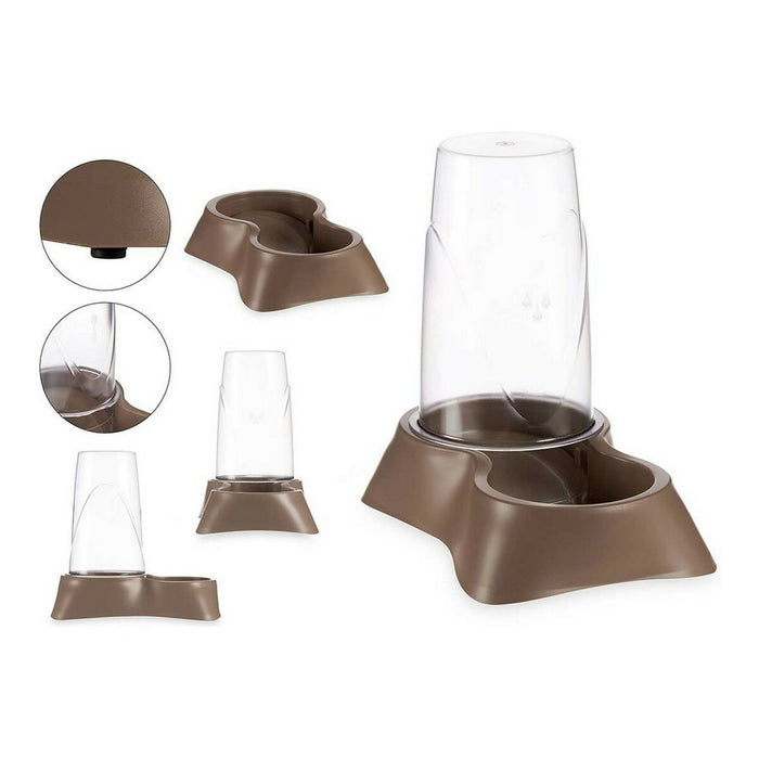 Futternapf für Haustiere Kunststoff (12,5 x 18 x 19 cm)