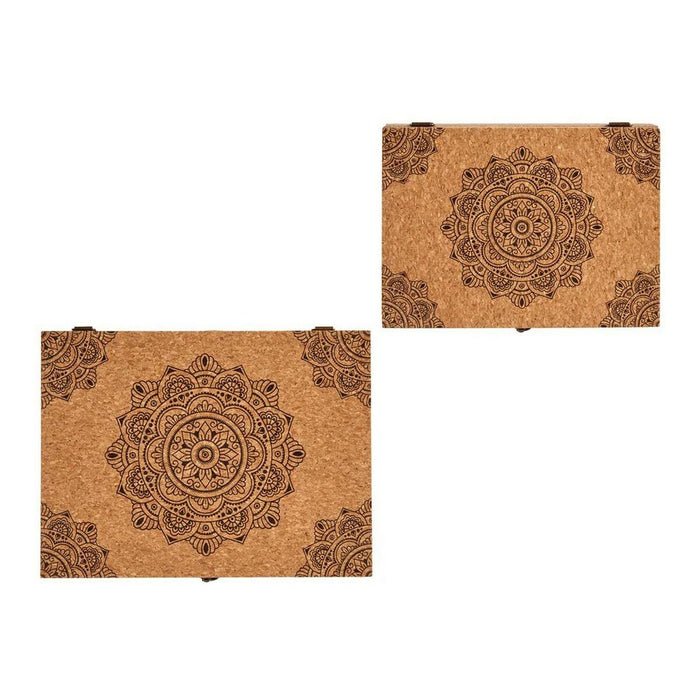 Dekorative Box Mandala MDF Kork (2 pcs)