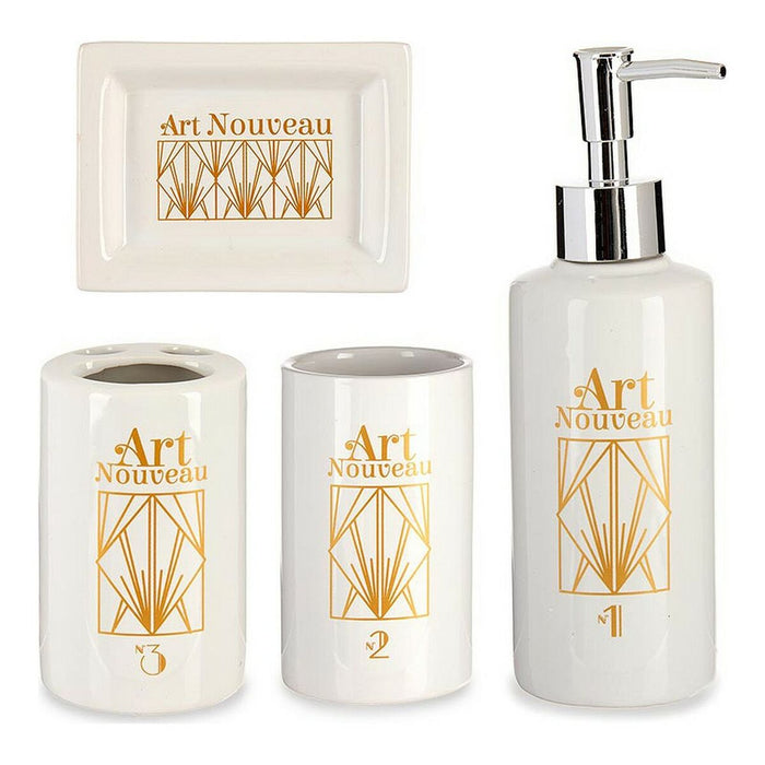Badezimmer Set Art Nouveau aus Keramik (4 pcs)