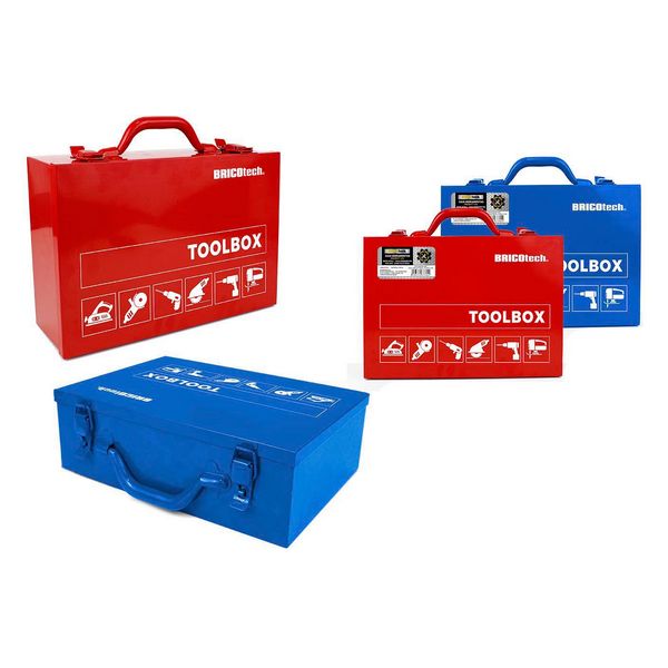 Werkzeugkasten Bricotech Metall (34 x 23 x 11 cm)