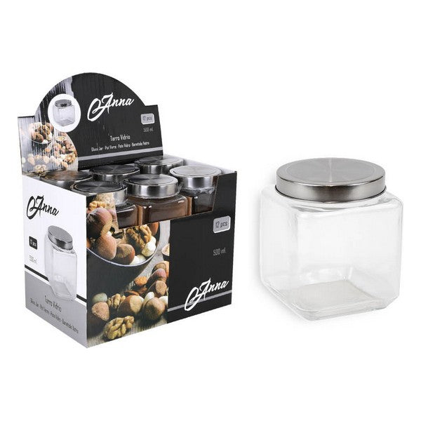 Topf Glas Schraubkappe 500 ml