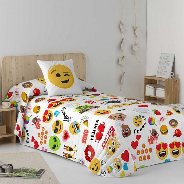 Steppdecke Emoji Party