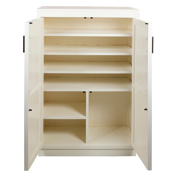 Schuhschrank Weiß Mindiholz (80 x 38 x 130 cm)