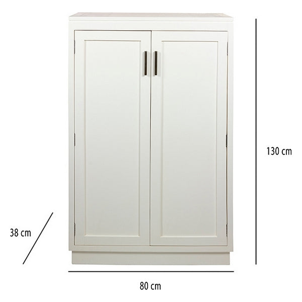 Schuhschrank Weiß Mindiholz (80 x 38 x 130 cm)
