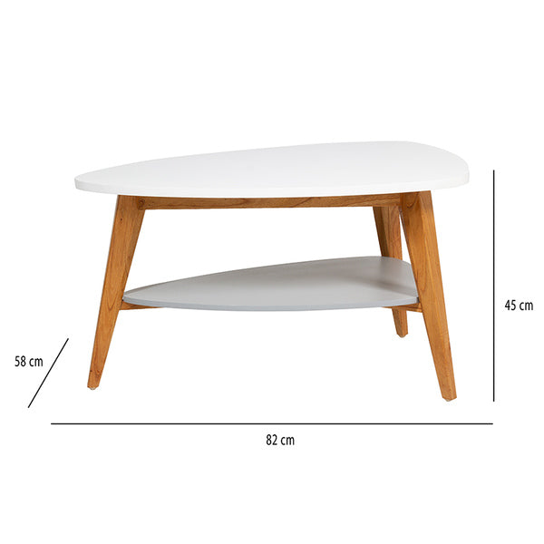 Couchtisch Aarhus Holz (45 x 82 x 58 cm)