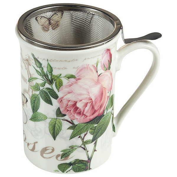 Filtertasse für Teeaufgüsse Blomster Rosen