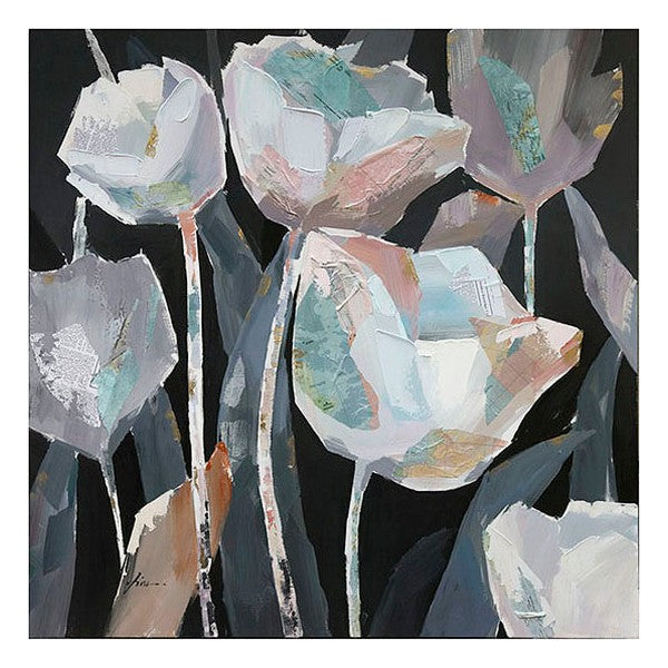 Ölgemälde Flower (100 x 4 x 100 cm)