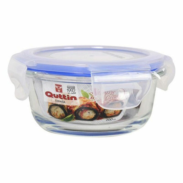 Lunchbox Quttin Glas Kreisförmig (200 Cc)